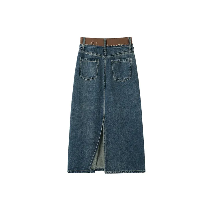 MITUAN Denim Long Skirts Women's-1