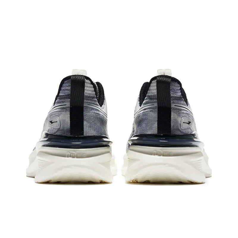 Erke Anti Slip Wear Resistant Running Shoes Men's Gray White-3