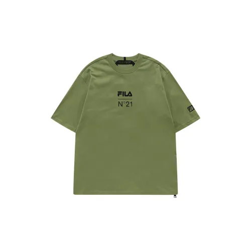 N°21 X FILA FUSION T-Shirts Men Lizard Green