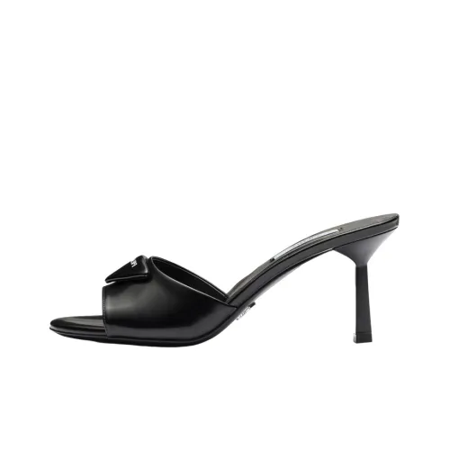 PRADA Leather Heeled Mules