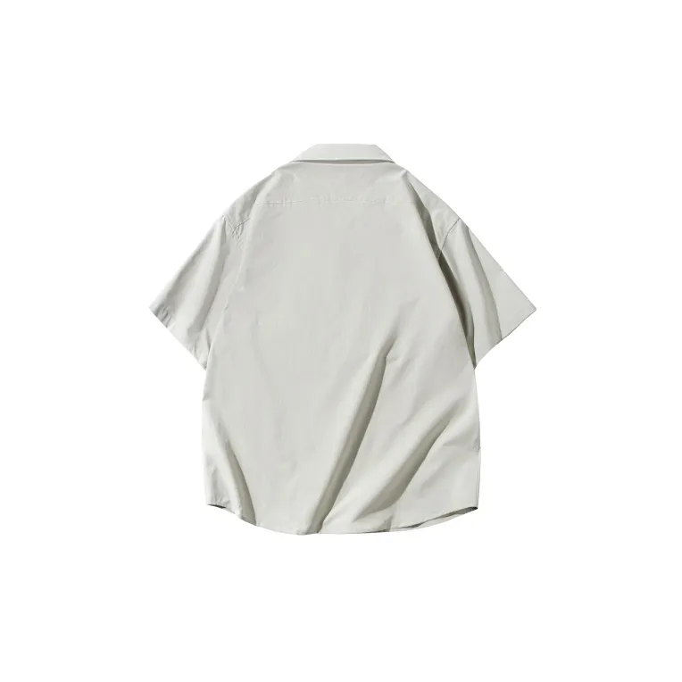 MOBI GARDEN Short Sleeved Shirt Coat Inner Unisex-11