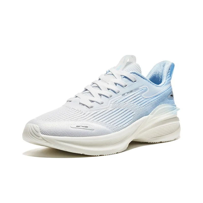 Erke Running Shoes Men Low Top Erke White/Light Oxygen Blue-2
