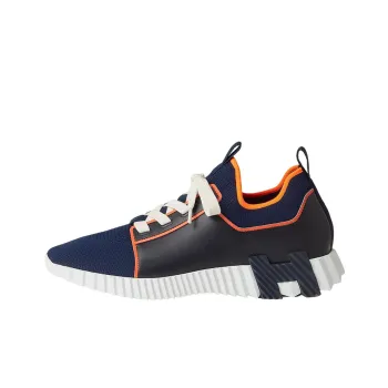 HERMES Depart Low Top Sports Casual Shoes Men's Blue