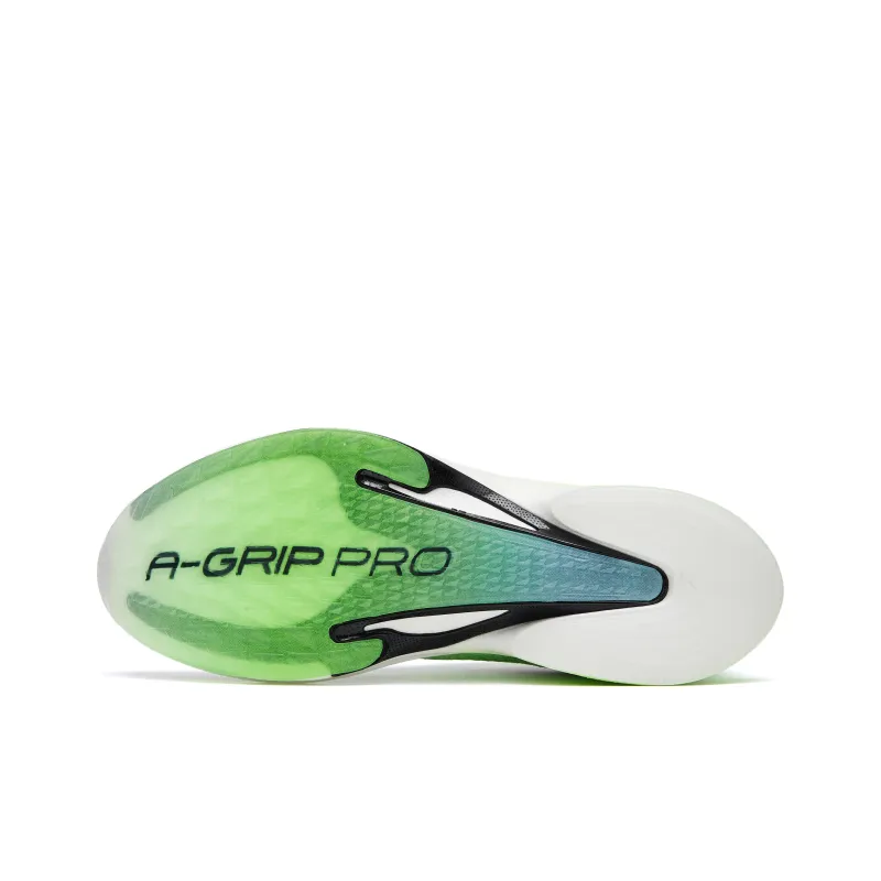Anta Running Collection MaX Pro Cushioned Slip Resistant Low Top Running Shoes Men's White Green Black-4