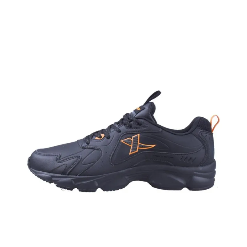 XTEP Anti Slip And Wear Resistant Breathable Low Top Running Shoes Men's Black Gold-0