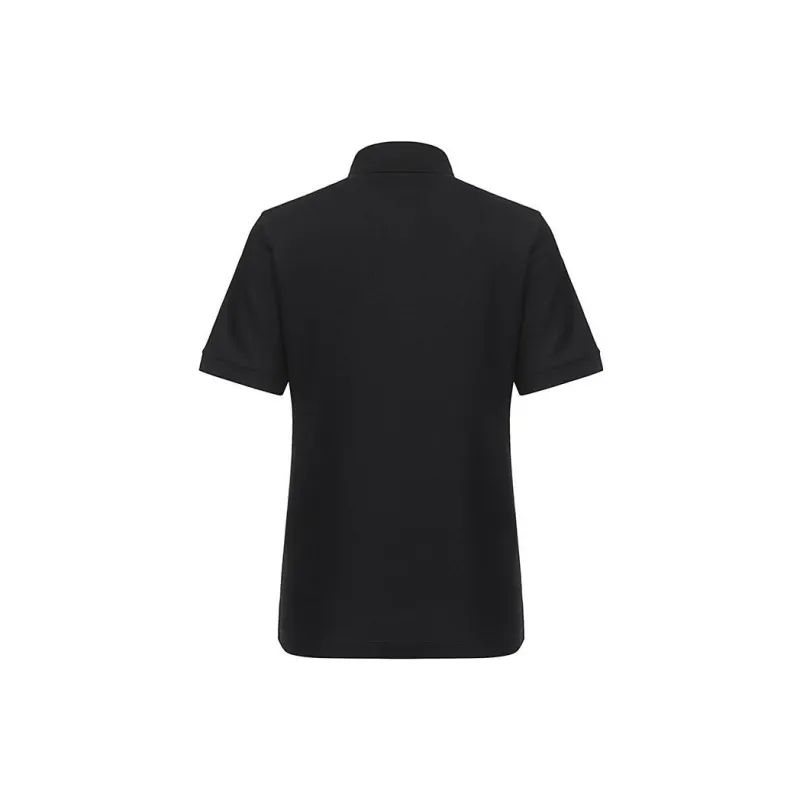 Burberry Women'ss Monogram Motif Pique Cotton Polo Shirt Black-1
