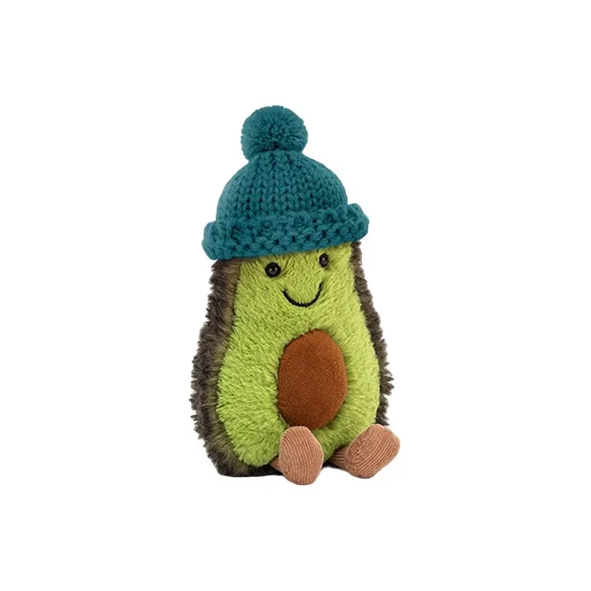 JELLYCAT Fun Food Collection Fruit Comfortable Avocado Dolls Plush Doll 15cm High-1