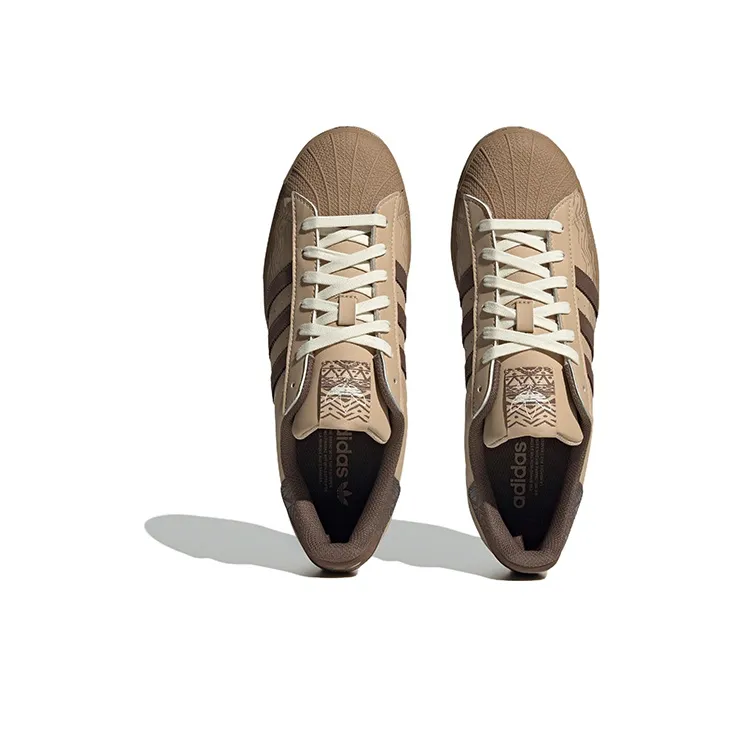Adidas Originals Superstar Shoes 'Magic Beige / Cargo Brown'-4