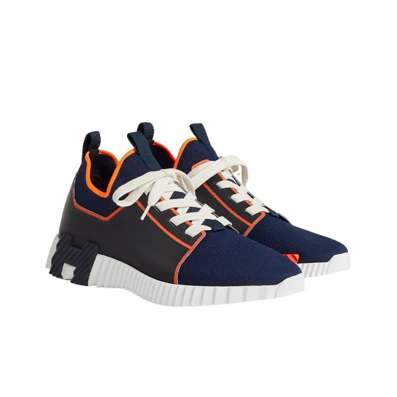 HERMES Depart Low Top Sports Casual Shoes Men's Blue-2