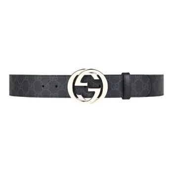 GUCCI Leather Belts Men Black