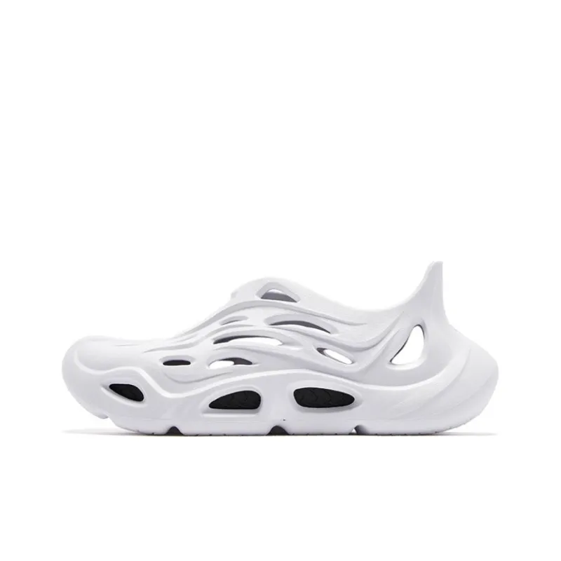 QIAODAN Cave Shoes 2.0 Slip Resistant Waterproof Quick Dry Coverage Abrasion Resistant River Trekking Shoes Men's White-0