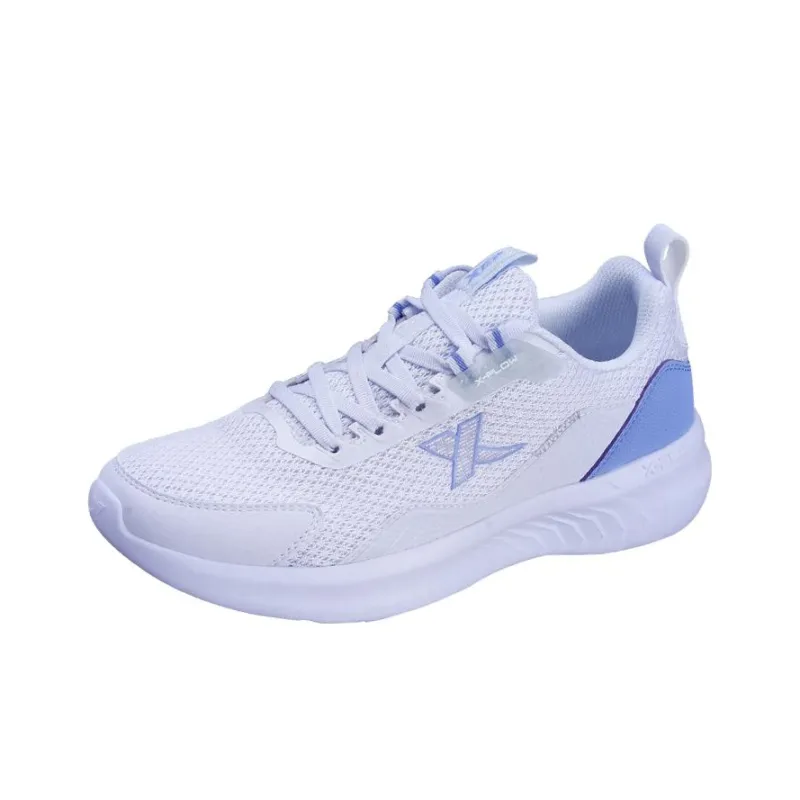 XTEP Hydrogen Wind Anti Slip And Wear Resistant Breathable Low Top Running Shoes Women's White Purple-1