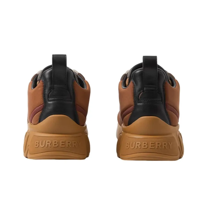 Burberry Quilted Classic Trainers Brown-4