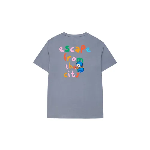 Erke T-Shirts Men Crab Shell Gray