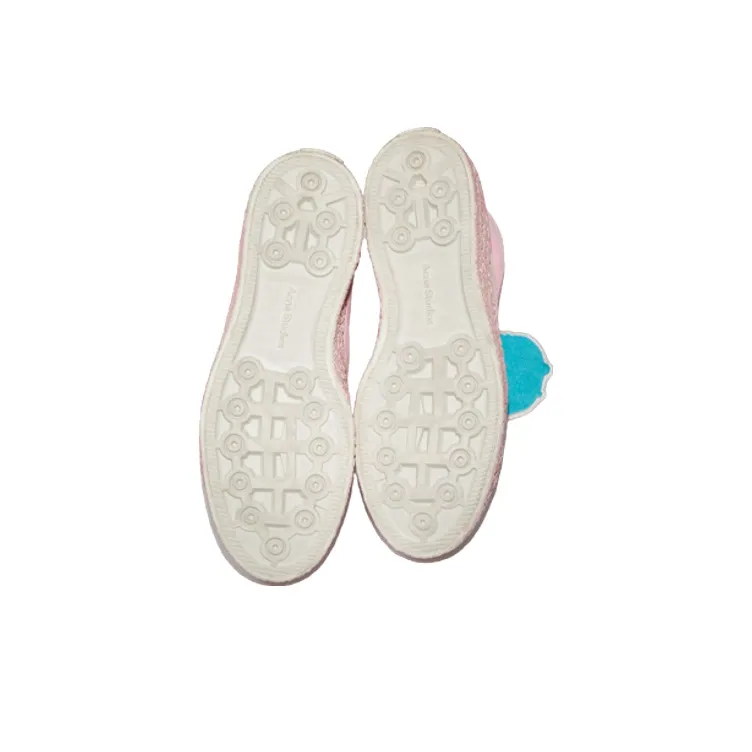 Acne Studios High Top Stylish Skateboarding Shoes Women's Pink Vintage Version-3