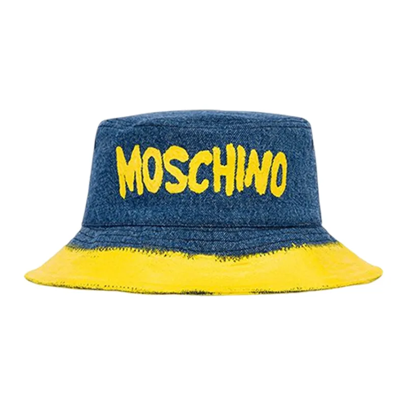 MOSCHINO Bucket Hats Men Blue-0