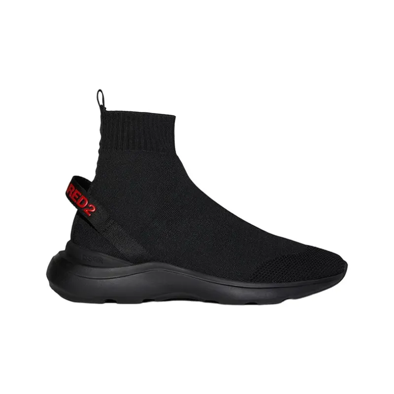 DSQUARED 2 Fly High Top Sports Casual Shoes Men's Black-1