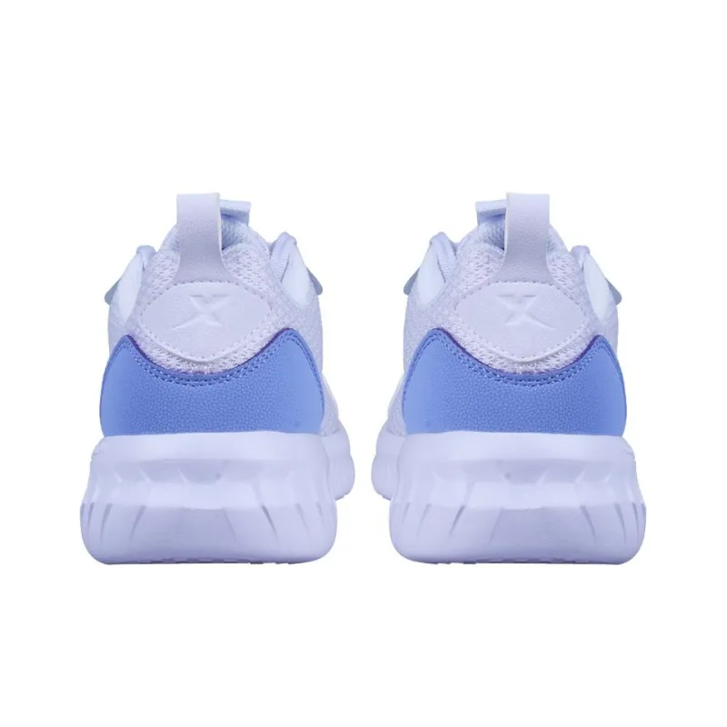 XTEP Hydrogen Wind Anti Slip And Wear Resistant Breathable Low Top Running Shoes Women's White Purple-3