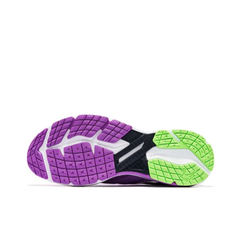 QIAODAN Feiying 1.0 Anti Slip And Wear Resistant Breathable Low Top Running Shoes Men's Purple Green-6