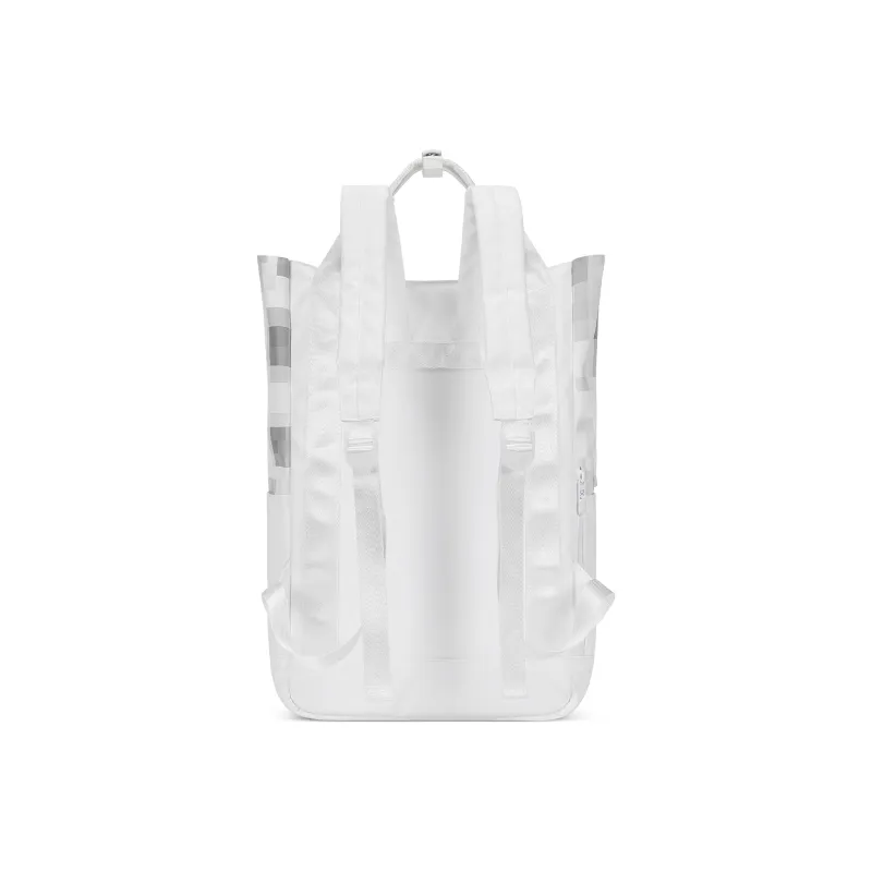 COEXISTENCE 3m Reflective Design Water Repellent Fabric Backpack Handbag Tubas Unisex White Orange-3