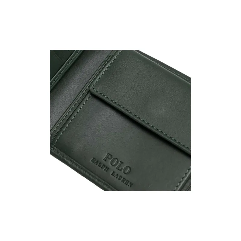 Polo Ralph Lauren Cow Leather Wallet Men's Green-3