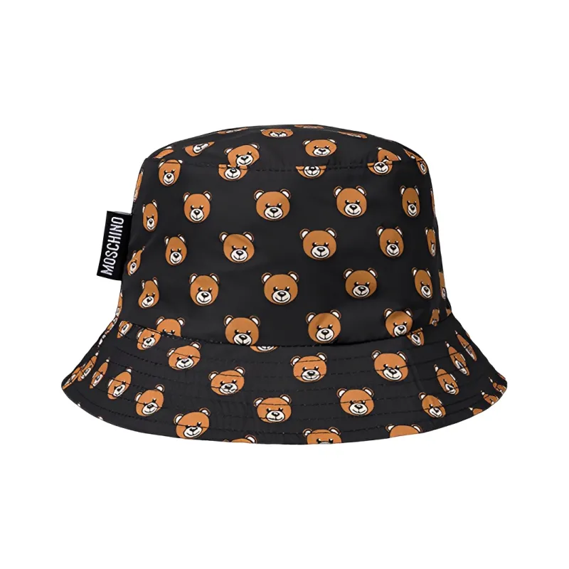 MOSCHINO Teddy bear Print Bucket hat-0