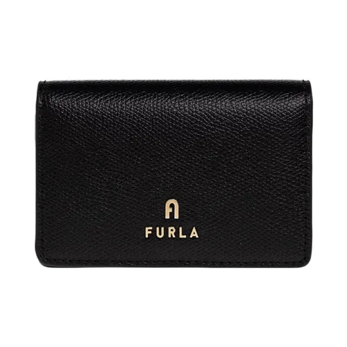 Furla Leather Wallet, Card Holder Women's Black