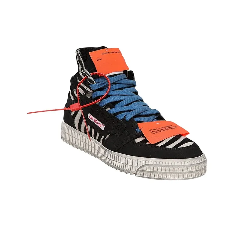 OFF WHITE Off Court 3.0 High Black Zebra FW19-1