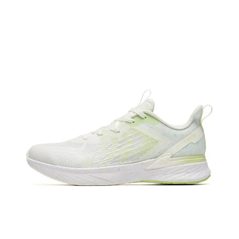 QIAODAN Boundless 4.0 Low Top Running Shoes Women's White Green-0