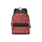 MICHAEL KORS MK Cooper Fabric Backpack Medium Size Men's Black & Red