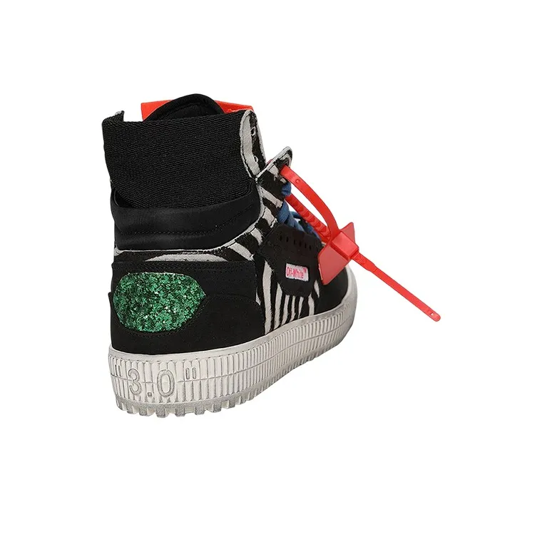 OFF WHITE Off Court 3.0 High Black Zebra FW19-3