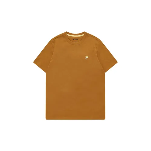 FILA FUSION T-Shirts Men Ginkgo Brown