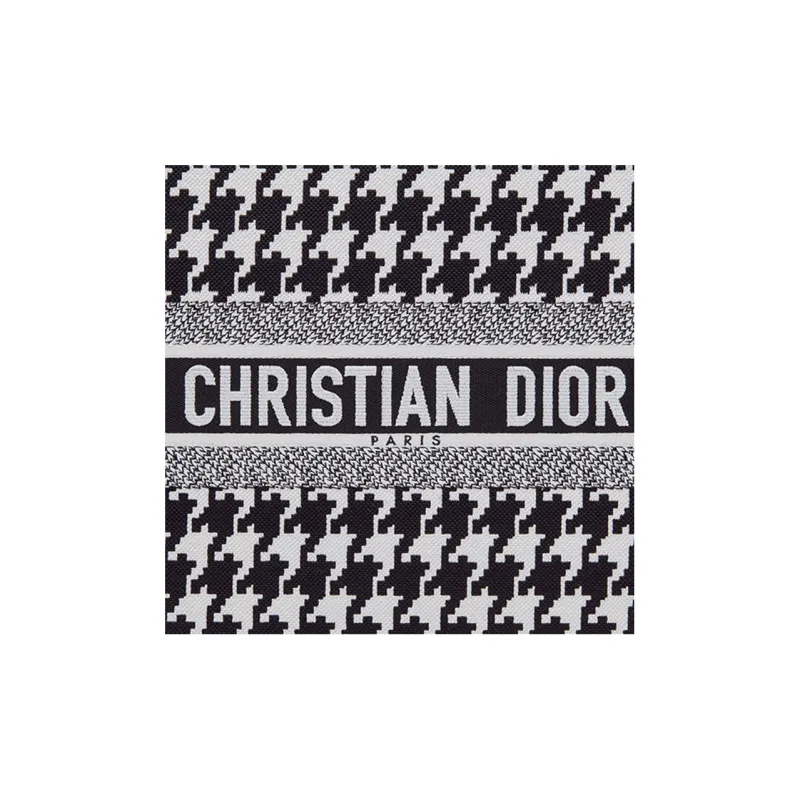 DIOR BookTote Leather Tote Bag, Shopping Bag, Shoulder Bag, Handbag Medium Size Women's Black/White-7