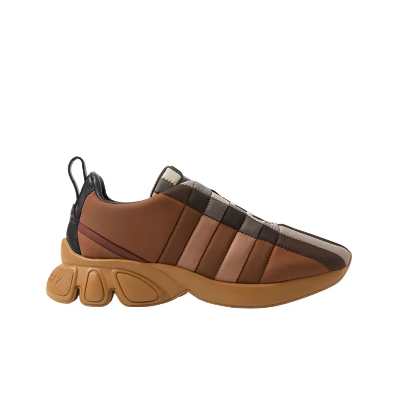 Burberry Quilted Classic Trainers Brown-1