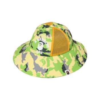 A BATHING APE Bucket Hats Kids Green