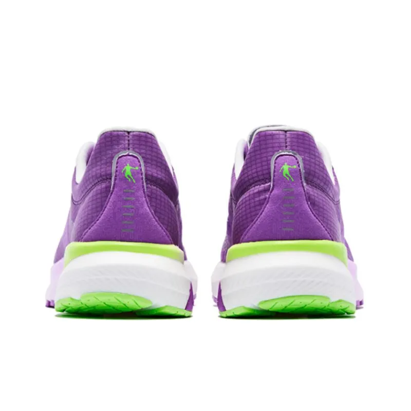 QIAODAN Feiying 1.0 Anti Slip And Wear Resistant Breathable Low Top Running Shoes Men's Purple Green-5