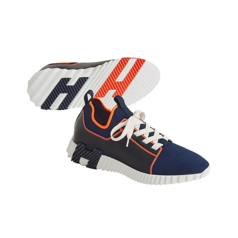 HERMES Depart Low Top Sports Casual Shoes Men's Blue-4