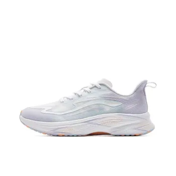 QIAODAN Rapid 1.0 Abrasion Resistant Breathable Low Top Running Shoes Women's White Purple