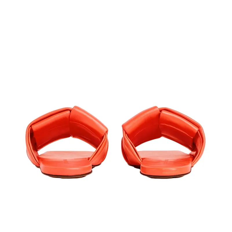 Bottega Veneta Odor Resistant Slide Slippers Women's Orange-3