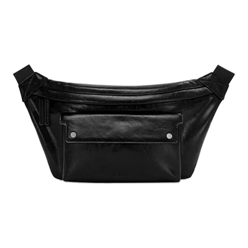 FIND KAPOOR Artificial Leather Crossbody Bag Sling Bag Fanny Pack Regular Unisex Black-0