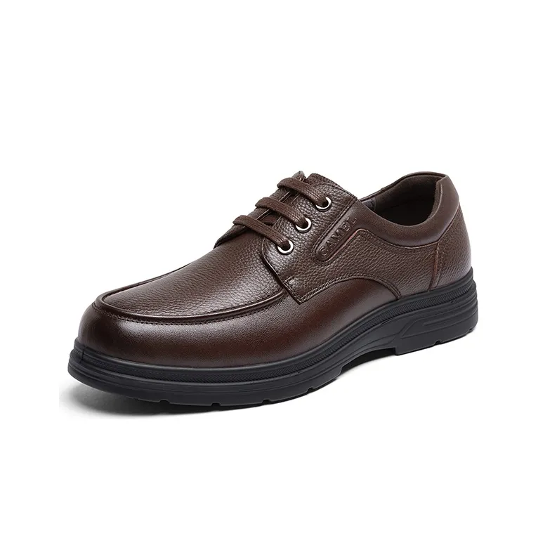 CAMEL Business Casual Leather Shoes Men's Brown-1