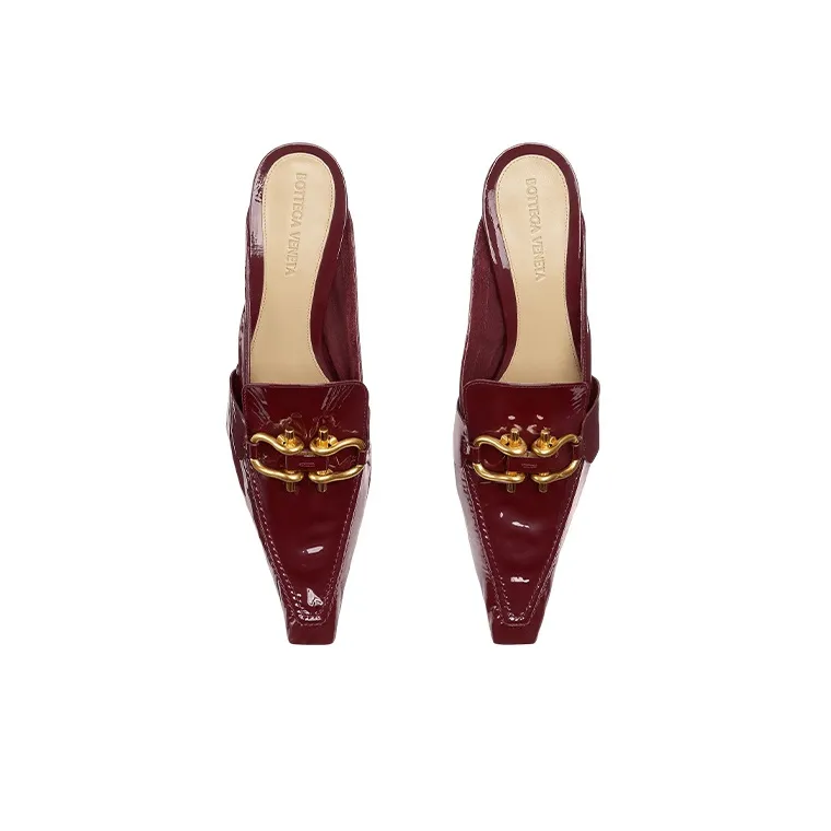 Bottega Veneta Abrasion Resistant Closed Toe Slippers Women's Brown-2