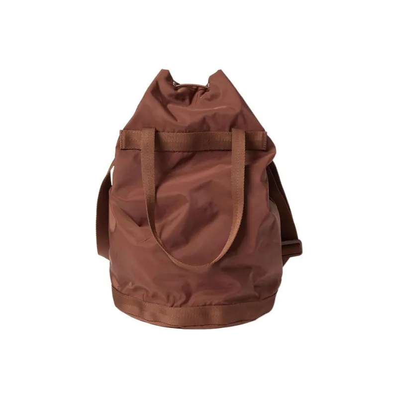 UNIQLO U Collection Polyamide Bucket Bag Handbag Shoulder Bag Crossbody Bag Regular Unisex Light Brown-2