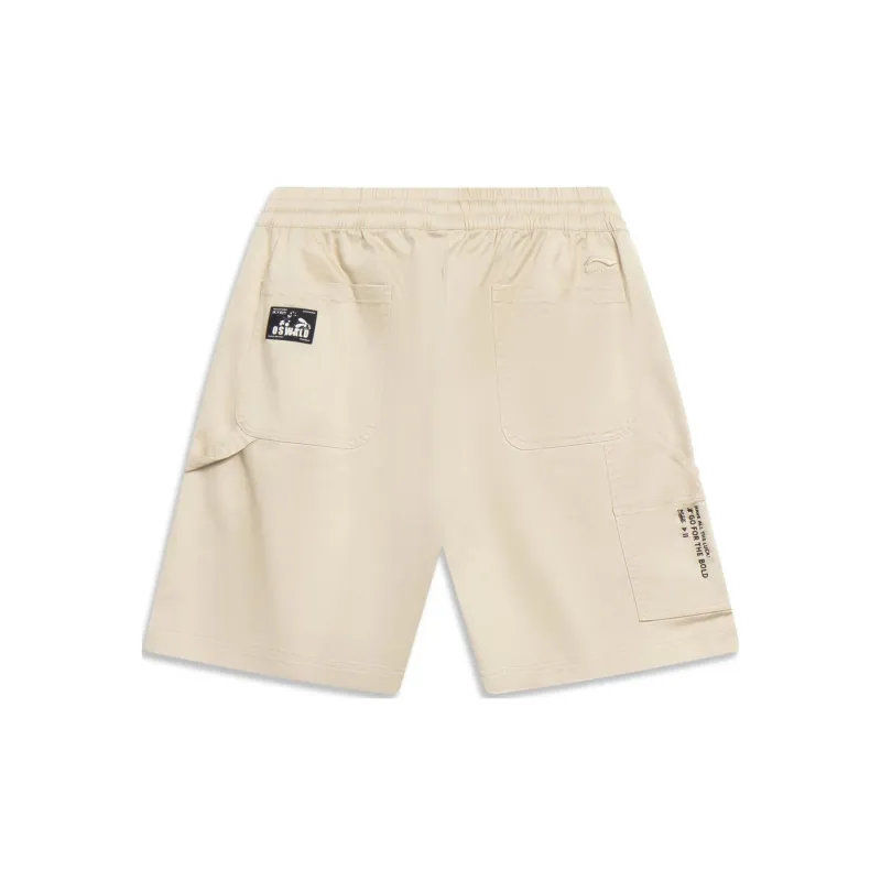 LiNing x Disney Casual Shorts Men's Light Milk Umber-1