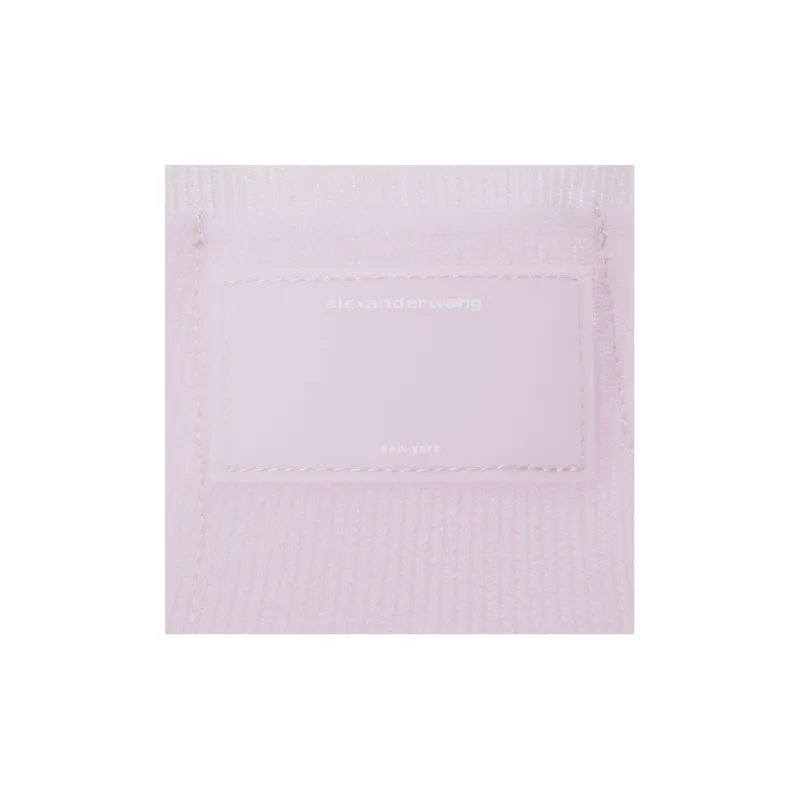 Alexander Wang Ryan Polyester Shoulder Bag, Handbag Small Size Women's Light Purple-4