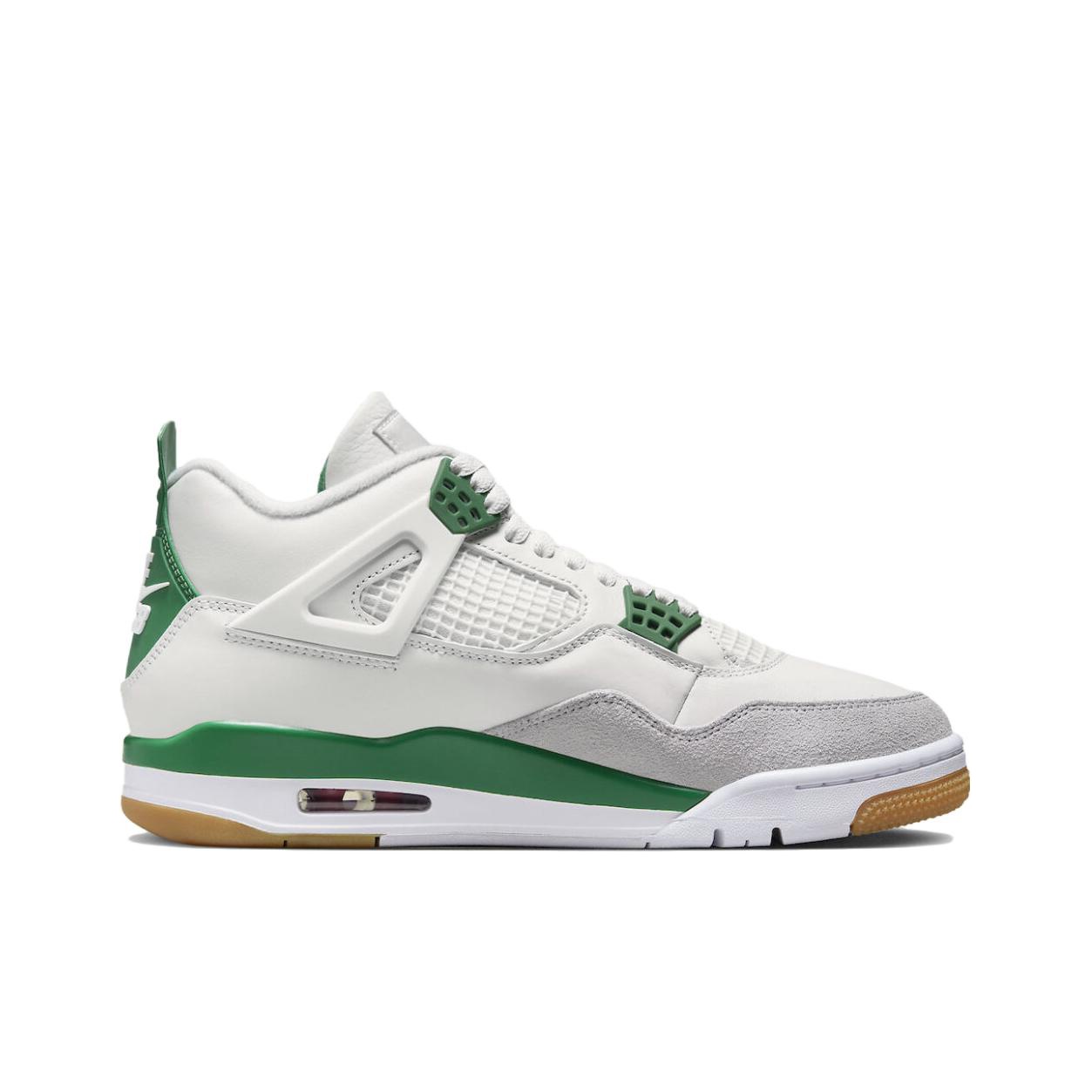 Air jordan 4 hot sale grey green