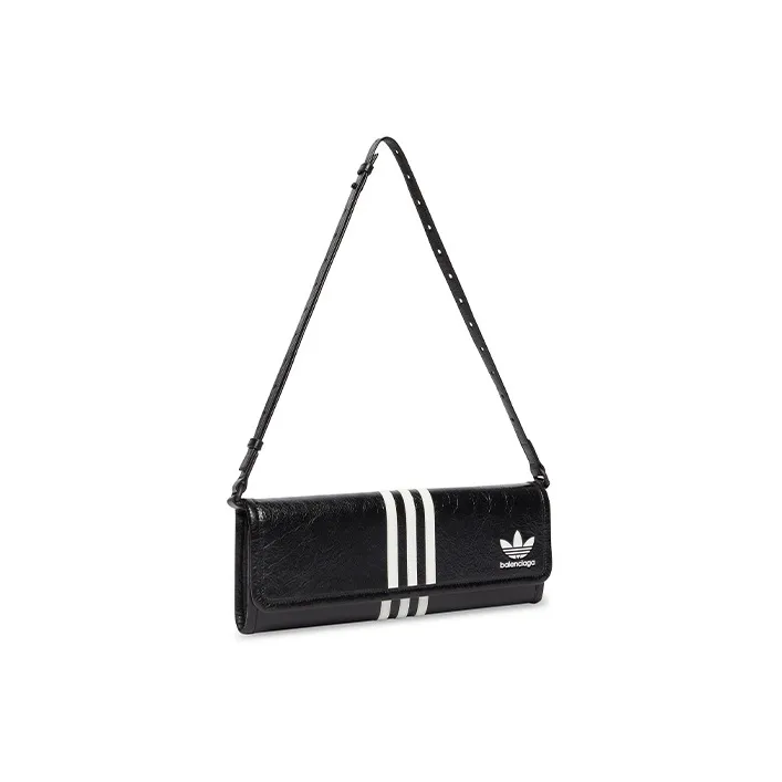 Balenciaga X Adidas Wallet On Strap Black-2