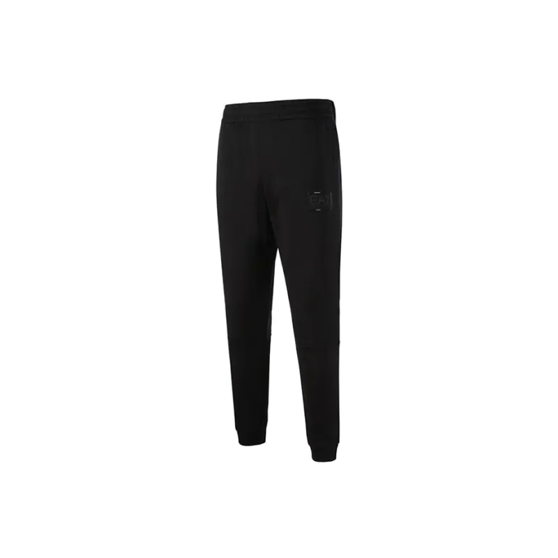 EMPORIO ARMANI EA7 FW22 Knitted Sweatpants Men's Black-2