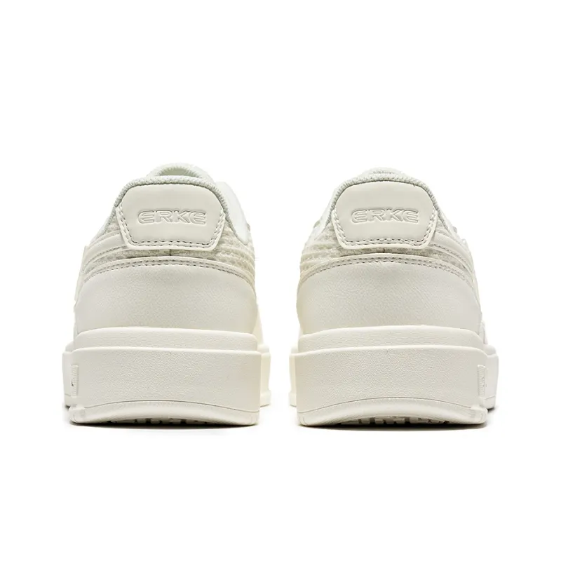 Erke Pinellia Ternata 1.0 Anti Slip Wear Resistant Low Top Skateboard Shoes Women's Bright Silver-3