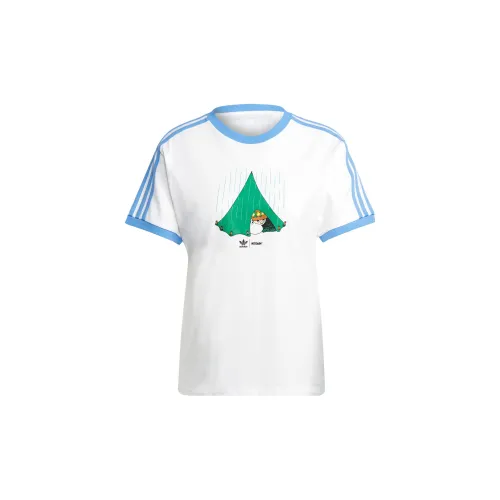 Moomin X Adidas Originals 3-Stripes T-Shirts Women's White